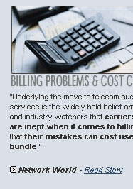 overcharge recovery overspending telecommunication consultant